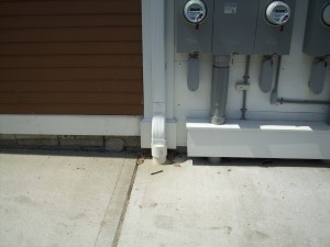 3"x4" Downspout to inground drain adaptor